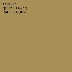 #A78F57 - Barley Corn Color Image